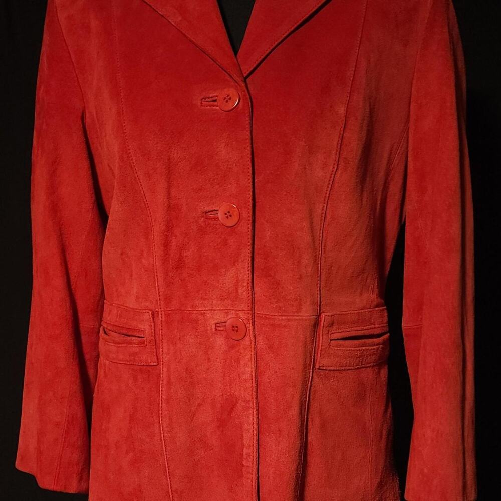 Liz Claiborne genuine suede leather blazer